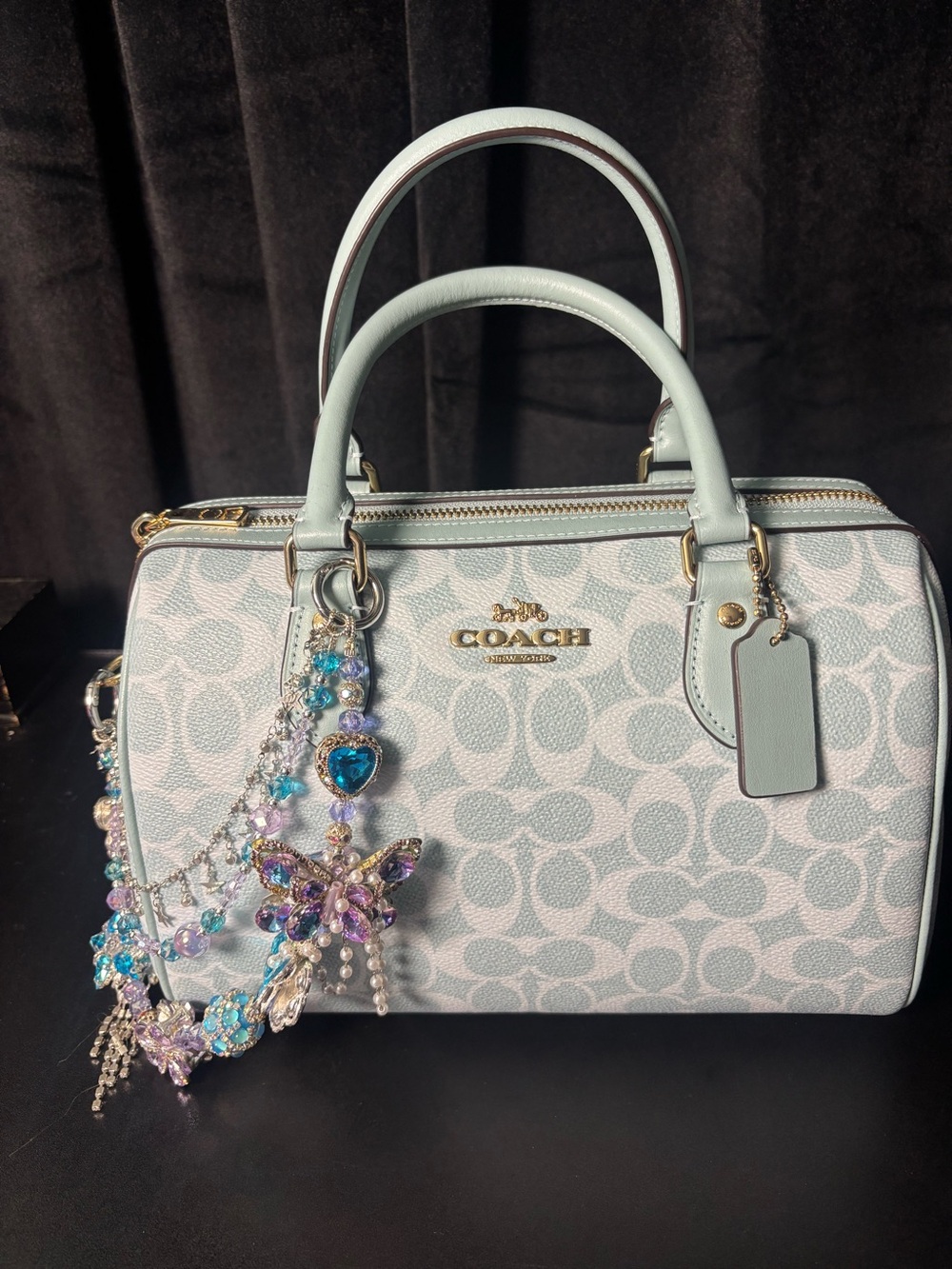 Coach Outlet Rowan Satchel Bag In Signature Canvas - Picture 6 of 9